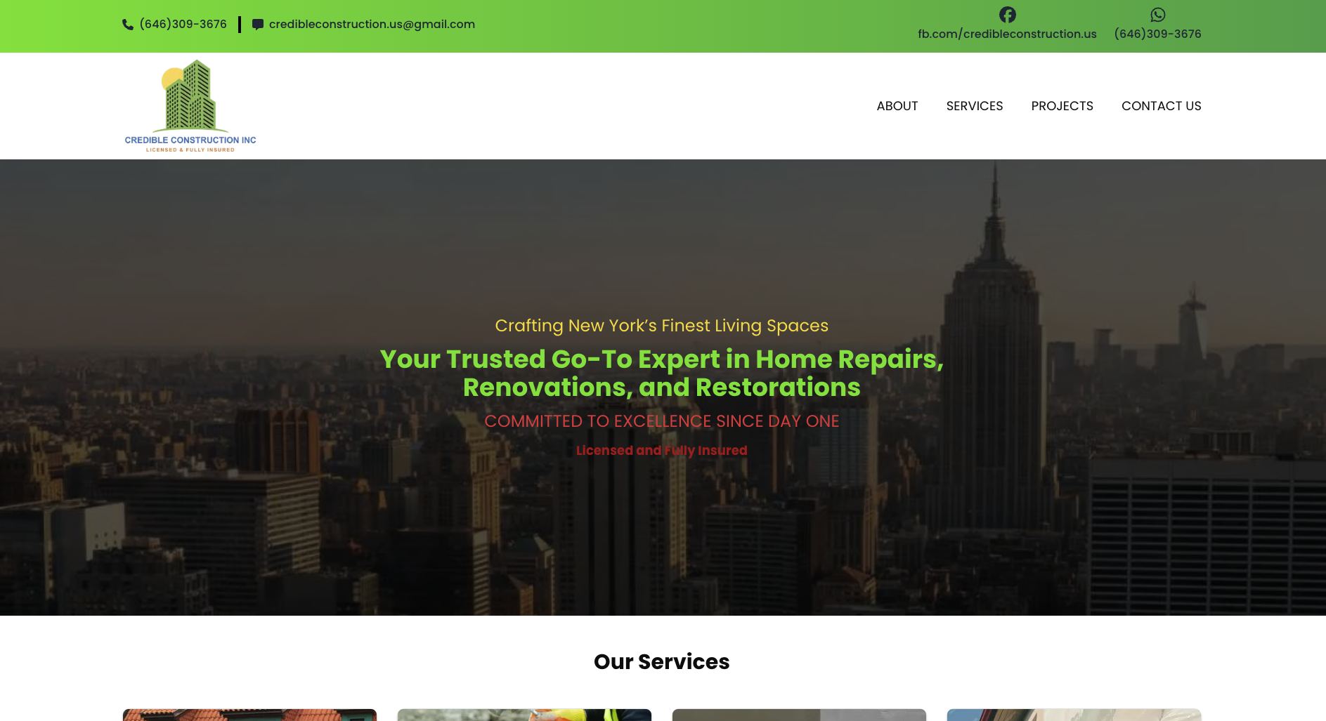 Credible Construction (Real Estate)