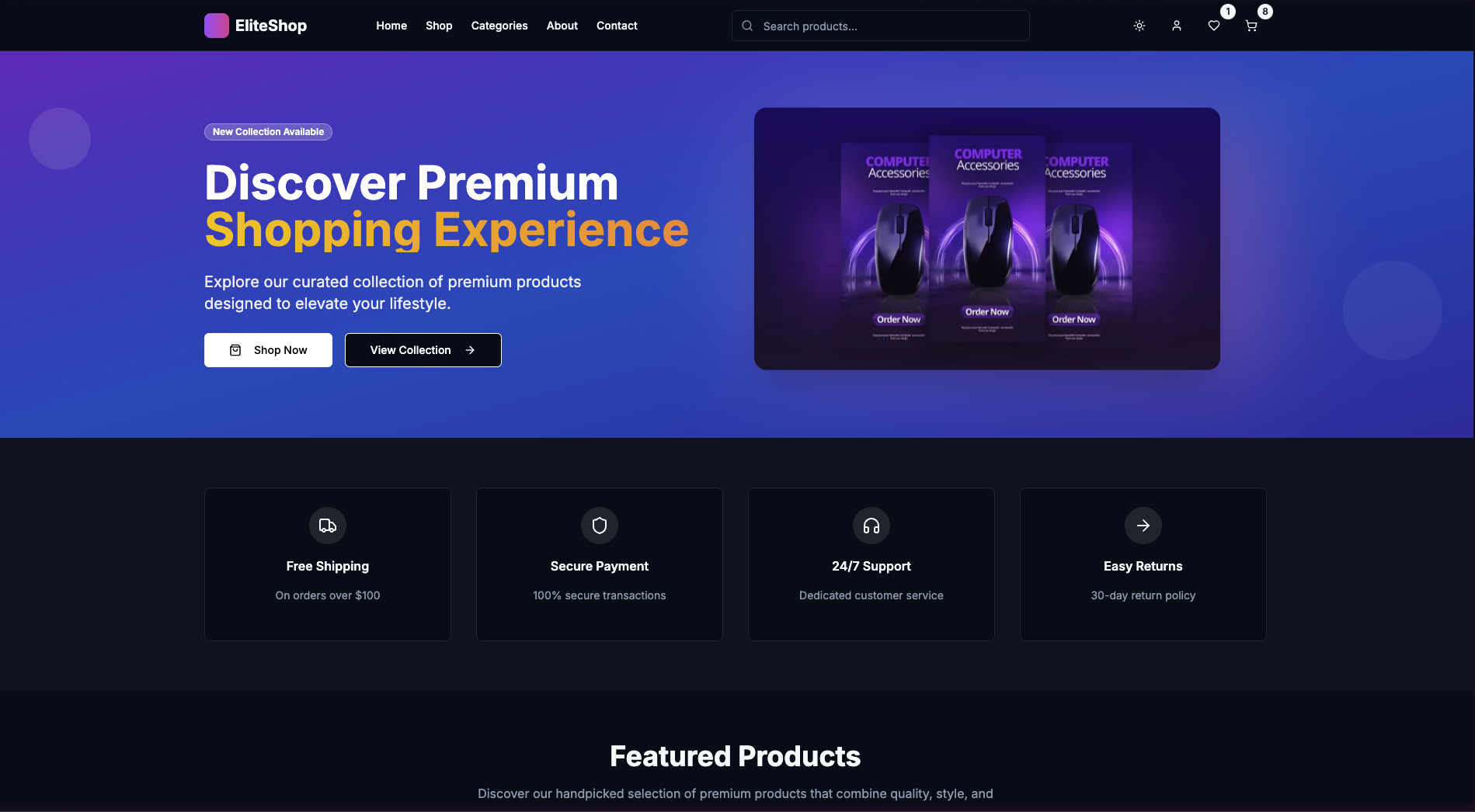 EliteShop (Ecommerce)