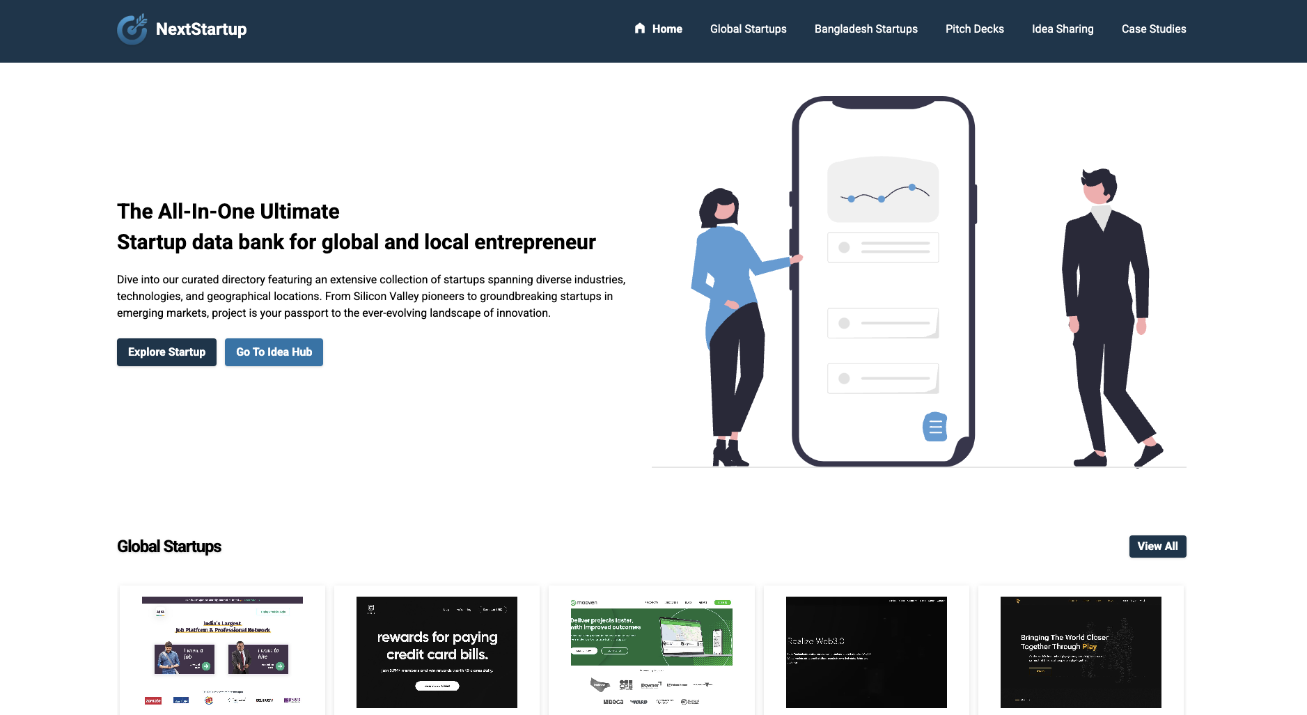 NextStartup (Startup Listing)