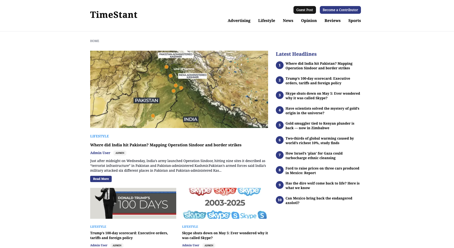 TimeStant (News Portal)